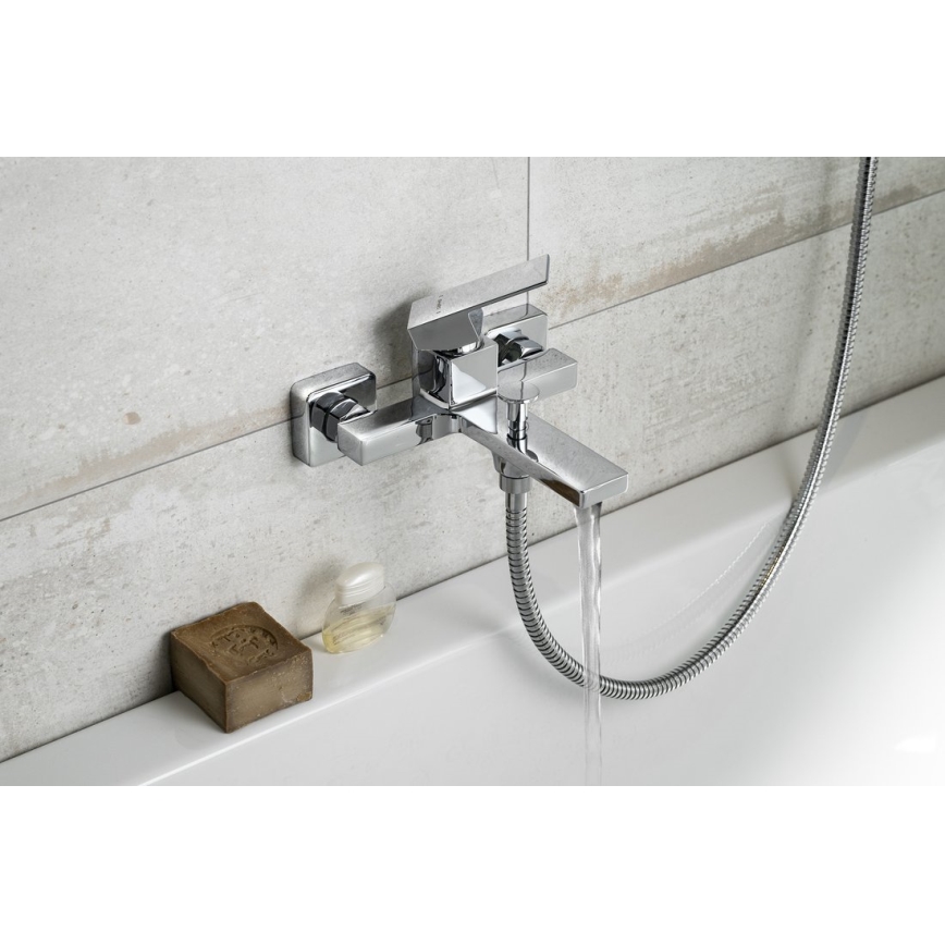 Sapho - Bath tap CUBEMIX shiny chrome