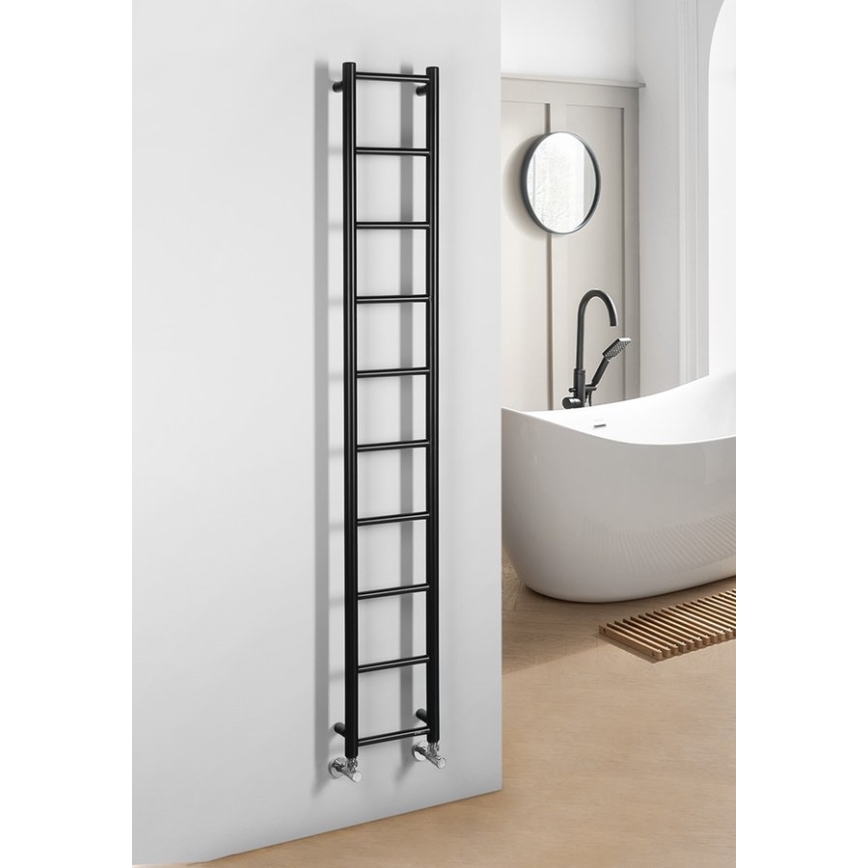 Sapho - Bathroom radiator DINA 282W 25x168 cm matte black