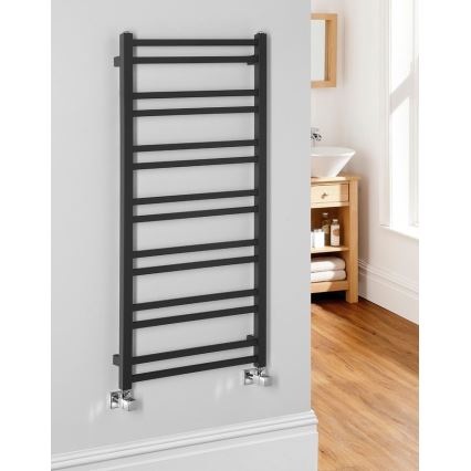 Sapho - Bathroom radiator METRO DOS  110x50 cm matte black