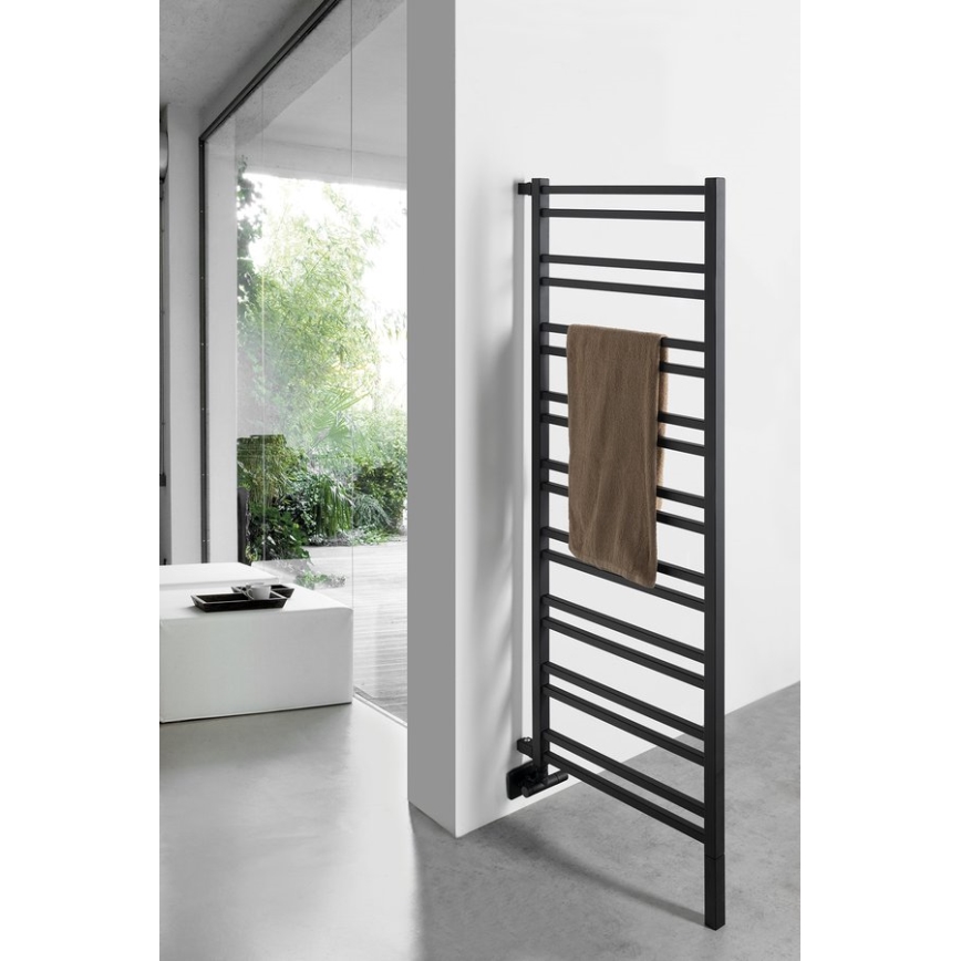 Sapho - Bathroom radiator METRO SPACE 525W/230V 55x143 cm matte black