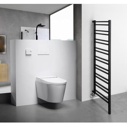 Sapho - Bathroom radiator METRO SPACE 525W/230V 55x143 cm matte black