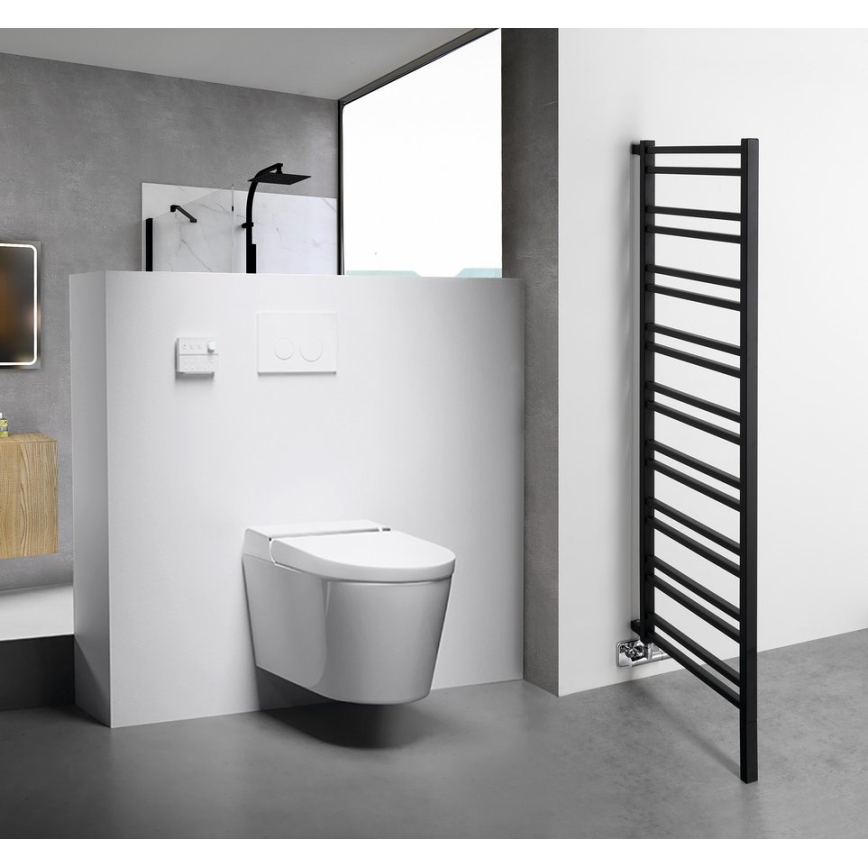 Sapho - Bathroom radiator METRO SPACE 525W/230V 55x143 cm matte black