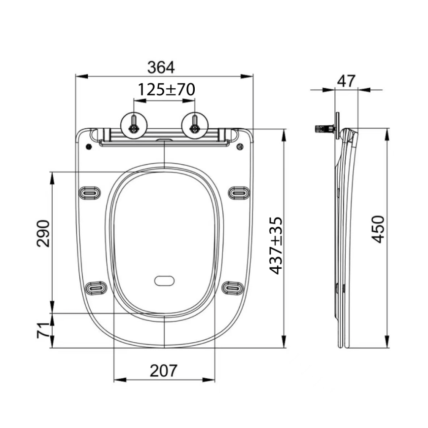 Sapho - BELLO SoftClose Toilet Seat, White