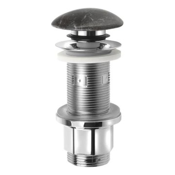 Sapho - BLOK Click-Clack Basin Waste Ø 6.7 cm Stone/Black