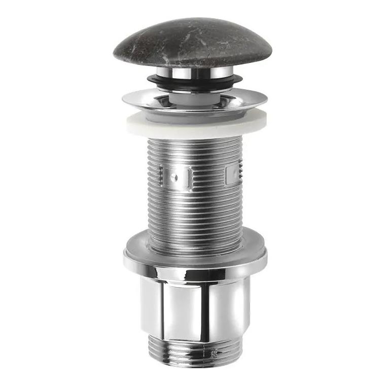 Sapho - BLOK Click-Clack Basin Waste Ø 6.7 cm Stone/Black