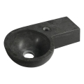 Sapho - BLOK corner wall-mounted basin 40x23 cm right-hand/anthracite