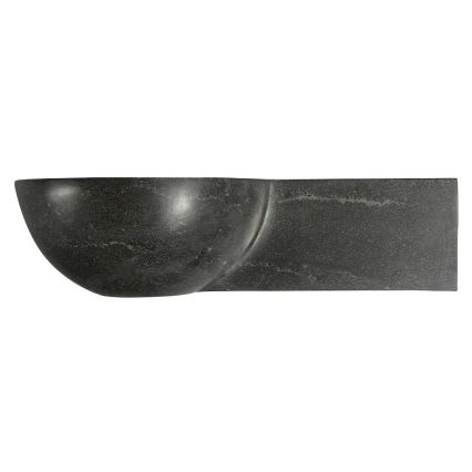 Sapho - BLOK corner wall-mounted basin 40x23 cm right-hand/anthracite