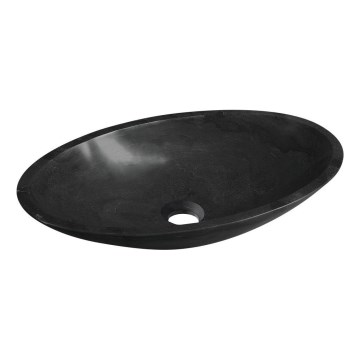 Sapho - BLOK countertop basin 60x35 cm marquin/matte black