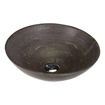 Sapho - BLOK countertop basin Ø 40 cm, brown/stone