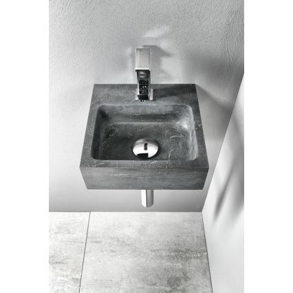 Sapho - BLOK Wall-hung Washbasin 30x30 cm Anthracite