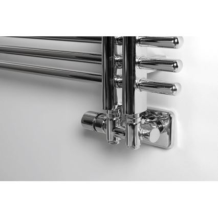 Sapho - TWIN COMBI Left Thermostatic Connection Kit for Center Connection, Polished Chrome