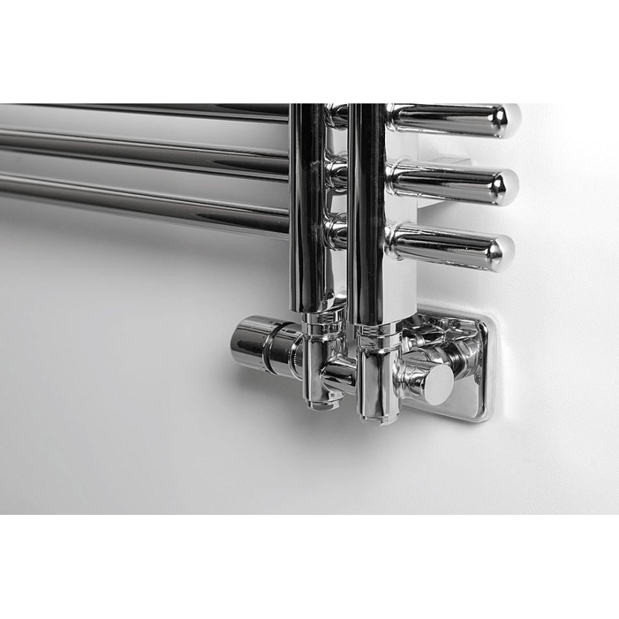 Sapho - TWIN COMBI Left Thermostatic Connection Kit for Center Connection, Polished Chrome