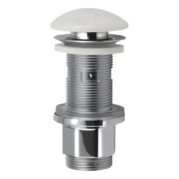 Sapho - Click-Clack Basin Waste BLOK Ø 6.7 cm Marble/White