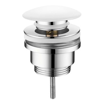 Sapho - Click-Clack Basin Waste Ø 6.4 cm Ceramic/Polished Chrome