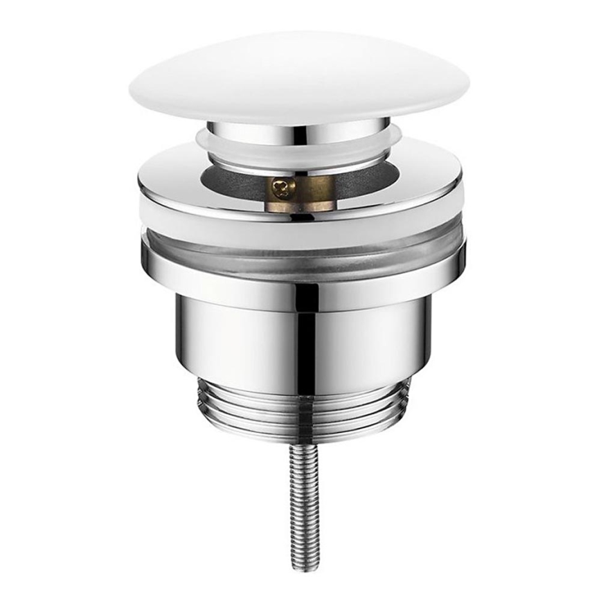 Sapho - Click-Clack Basin Waste Ø 6.4 cm Ceramic/Polished Chrome