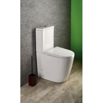 Sapho - close-coupled toilet TURKU bottom/rear outlet ceramic/white