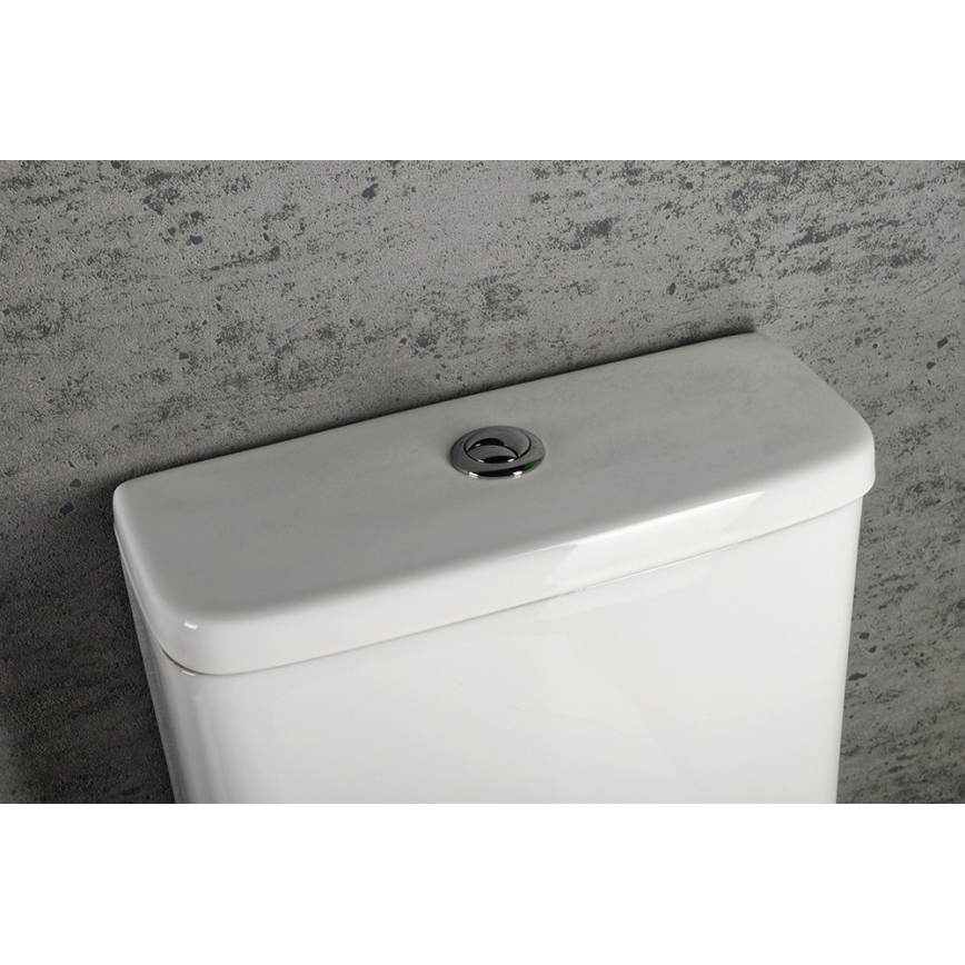 Sapho - close-coupled toilet TURKU bottom/rear outlet ceramic/white