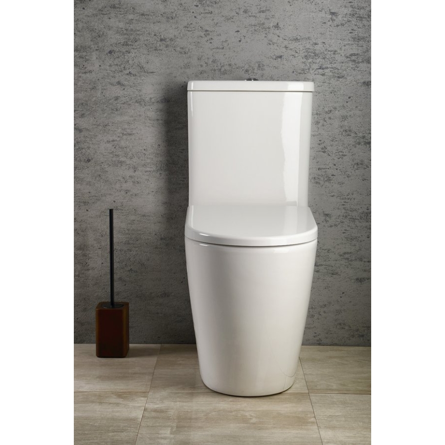 Sapho - Close-coupled WC TURKU bottom/rear outlet ceramic/white