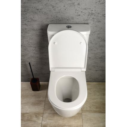 Sapho - Close-coupled WC TURKU bottom/rear outlet ceramic/white
