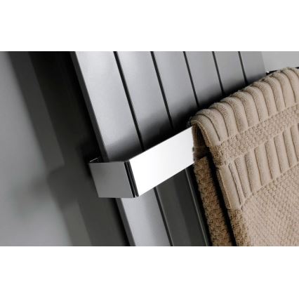 Sapho - COLONNA Wall-Mounted Towel Rail 8x65 cm, Brushed Stainless Steel