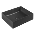 Sapho - Countertop basin FORMIGO 47.5x36.5 cm concrete/black