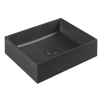 Sapho - Countertop basin FORMIGO 47.5x36.5 cm concrete/black