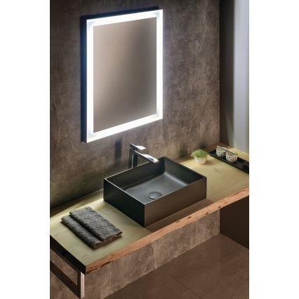 Sapho - Countertop basin FORMIGO 47.5x36.5 cm concrete/black