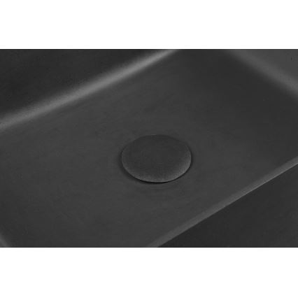 Sapho - Countertop basin FORMIGO 47.5x36.5 cm concrete/black