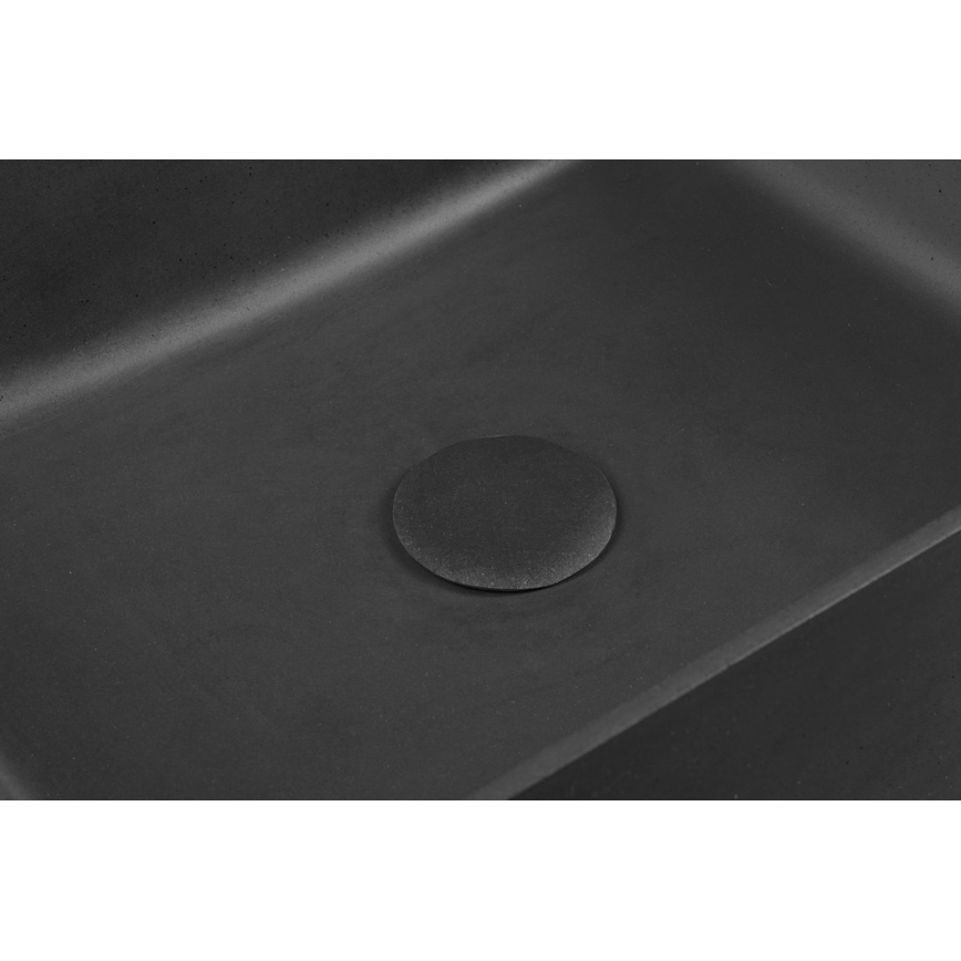 Sapho - Countertop basin FORMIGO 47.5x36.5 cm concrete/black