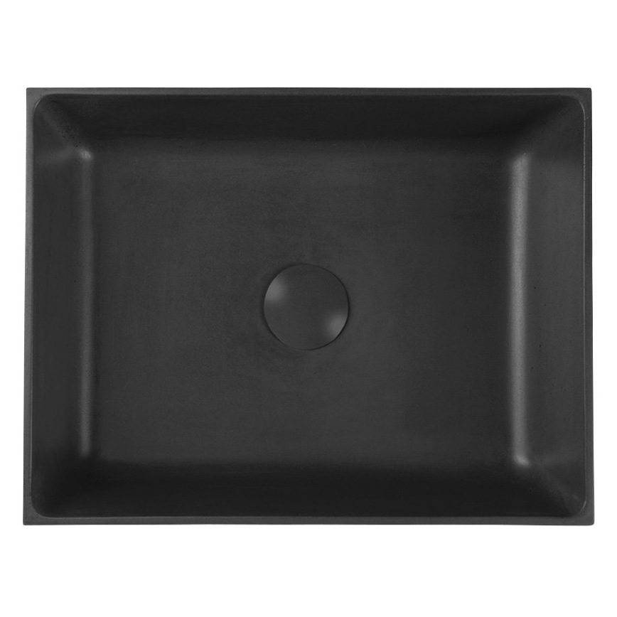 Sapho - Countertop basin FORMIGO 47.5x36.5 cm concrete/black
