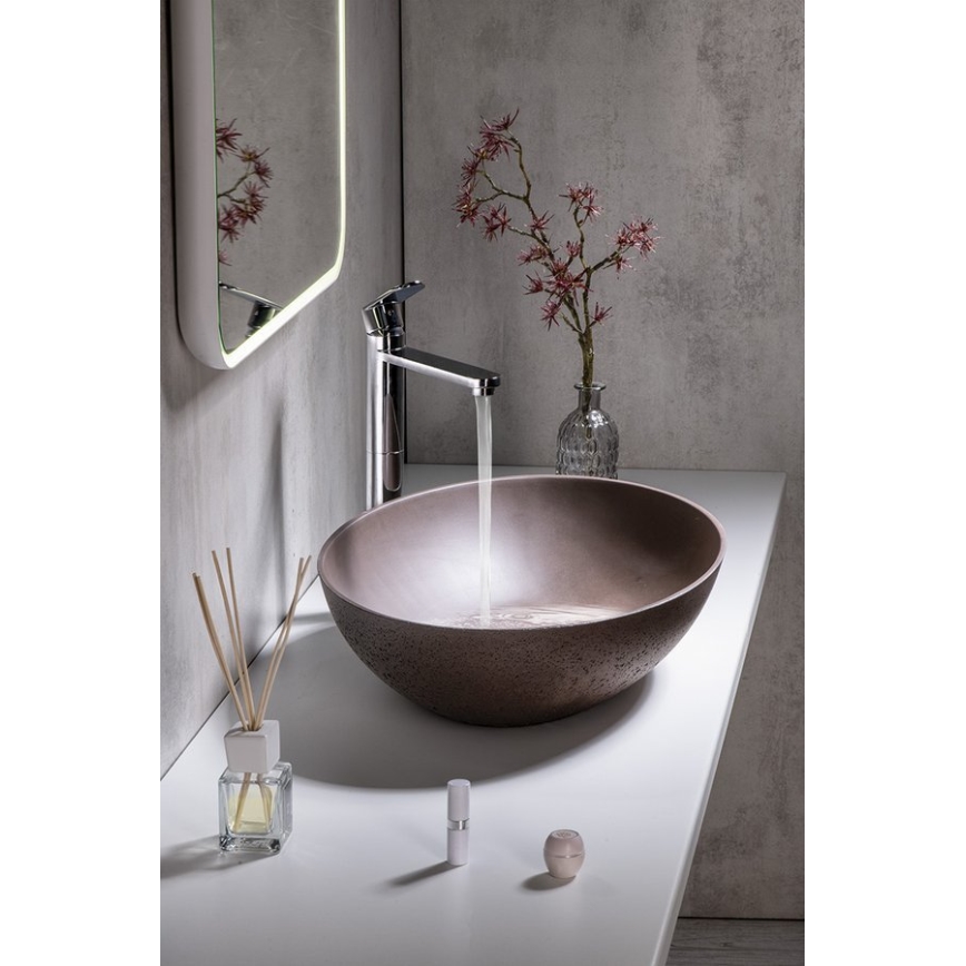 Sapho - Countertop basin FORMIGO 60x40 cm concrete/brown