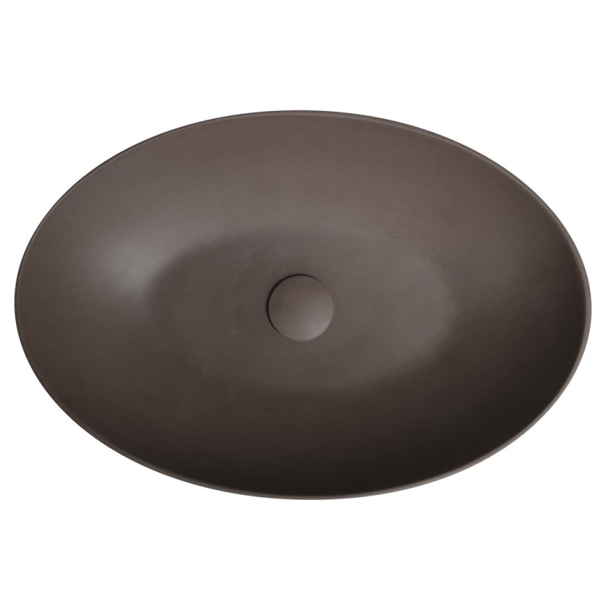 Sapho - Countertop basin FORMIGO 60x40 cm concrete/brown