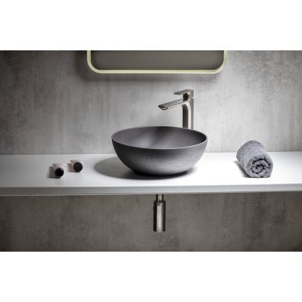 Sapho - Countertop basin FORMIGO Ø 39 cm concrete/anthracite