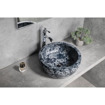 Sapho - Countertop basin PRIORI dia. 41 cm ceramic/blue