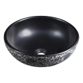 Sapho - Countertop basin PRIORI Ø 41 cm black/white