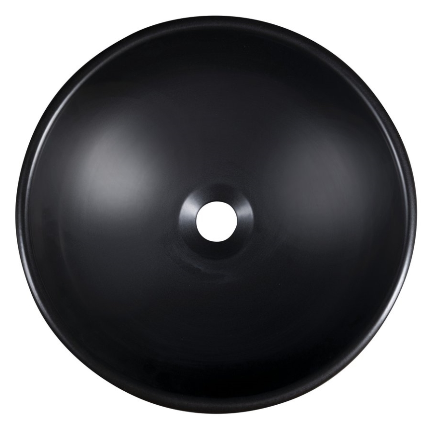 Sapho - Countertop basin PRIORI Ø 41 cm black/white