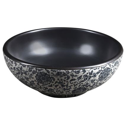 Sapho - Countertop basin PRIORI Ø 41 cm black/white