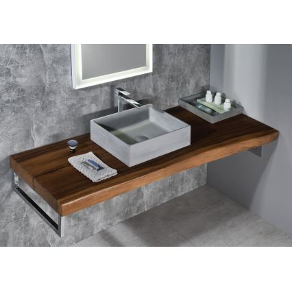 Sapho - Countertop washbasin FORMIGO 47,5x36,5 cm concrete/grey