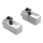 Sapho - CUBE corner valve connection set, 2 pcs, polished chrome
