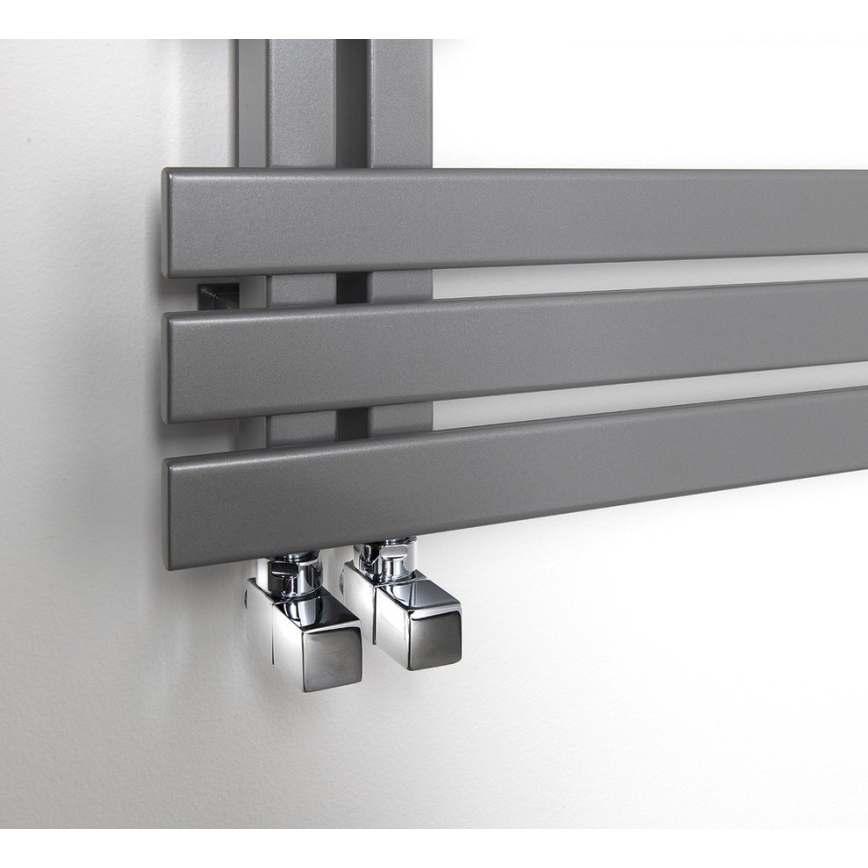 Sapho - CUBE corner valve connection set, 2 pcs, polished chrome