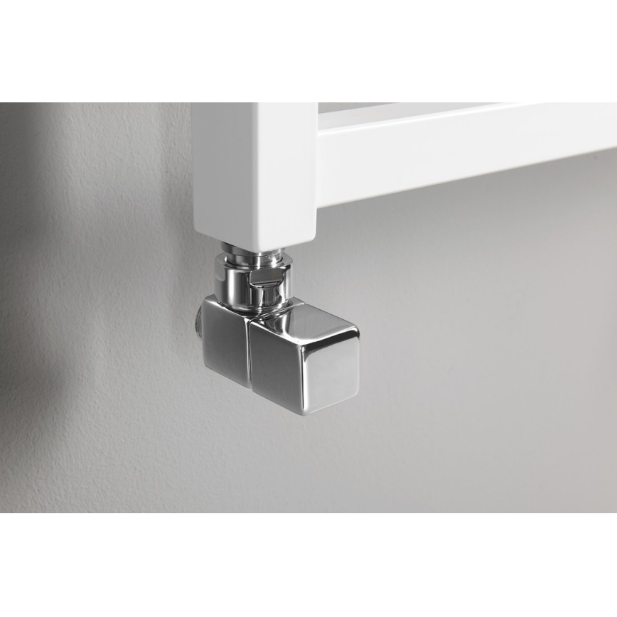 Sapho - CUBE corner valve connection set, 2 pcs, polished chrome