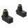 Sapho - CUBE corner valve connection set, matte black