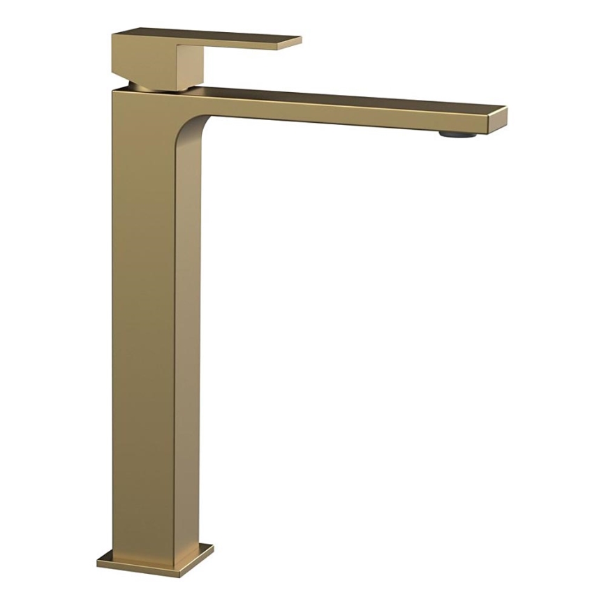 Sapho - CUBEMIX 27.8 cm Basin Mixer, Matte Gold