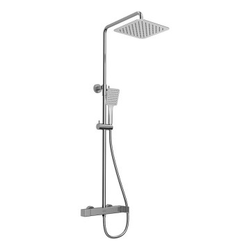 Sapho - CUBEMIX Shower Set with Mixer, Polished Chrome