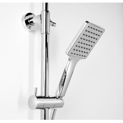 Sapho - CUBEMIX Shower Set with Mixer, Polished Chrome