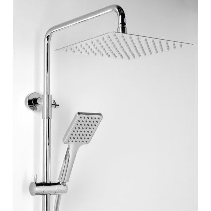Sapho - CUBEMIX Shower Set with Mixer, Polished Chrome
