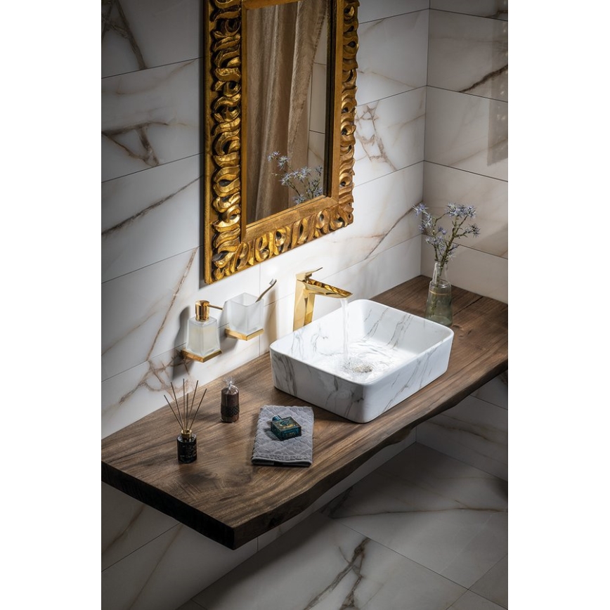 Sapho - DALMA Countertop Basin 47.5 x 37.5 cm ceramic/Carrara