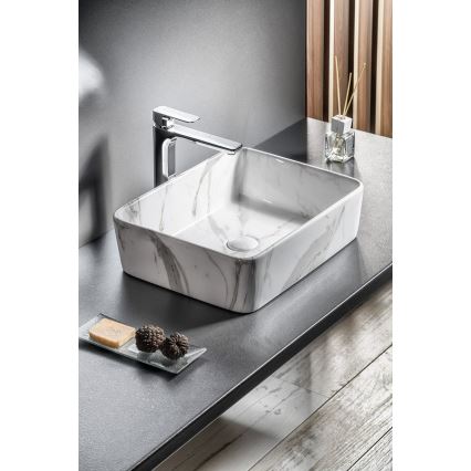 Sapho - DALMA Countertop Basin 47.5 x 37.5 cm ceramic/Carrara