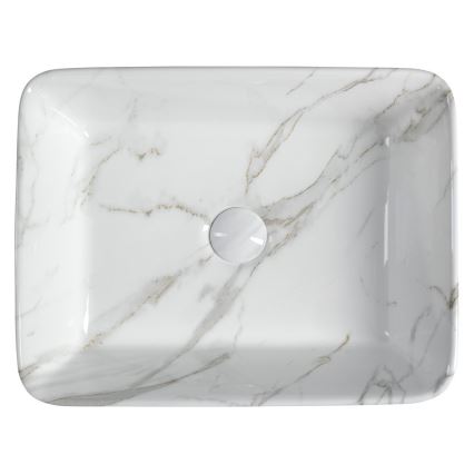 Sapho - DALMA Countertop Basin 47.5 x 37.5 cm ceramic/Carrara