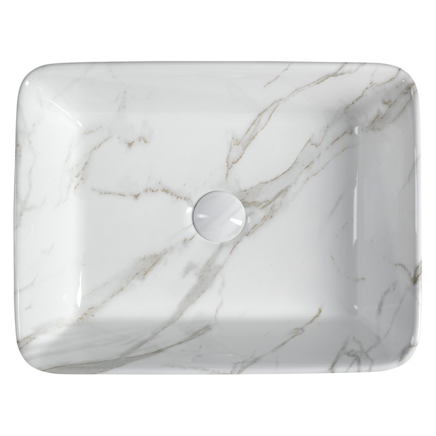 Sapho - DALMA Countertop Basin 47.5 x 37.5 cm ceramic/Carrara